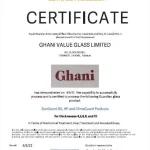Guardian Glass Certificate
