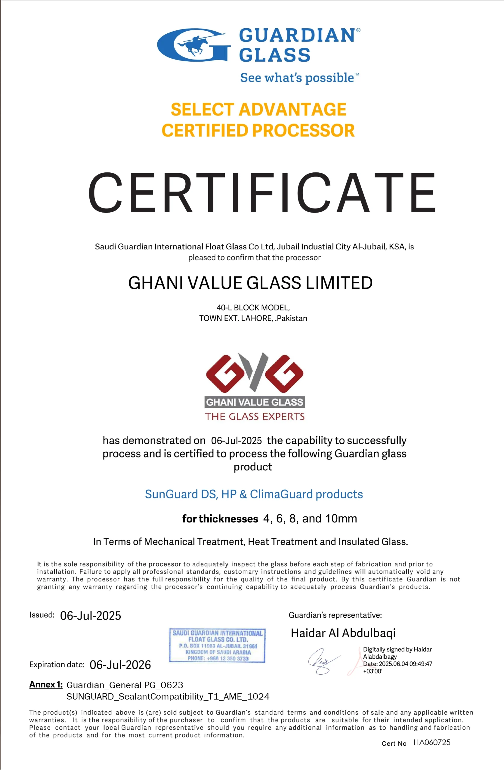 guardia-glass-certificate